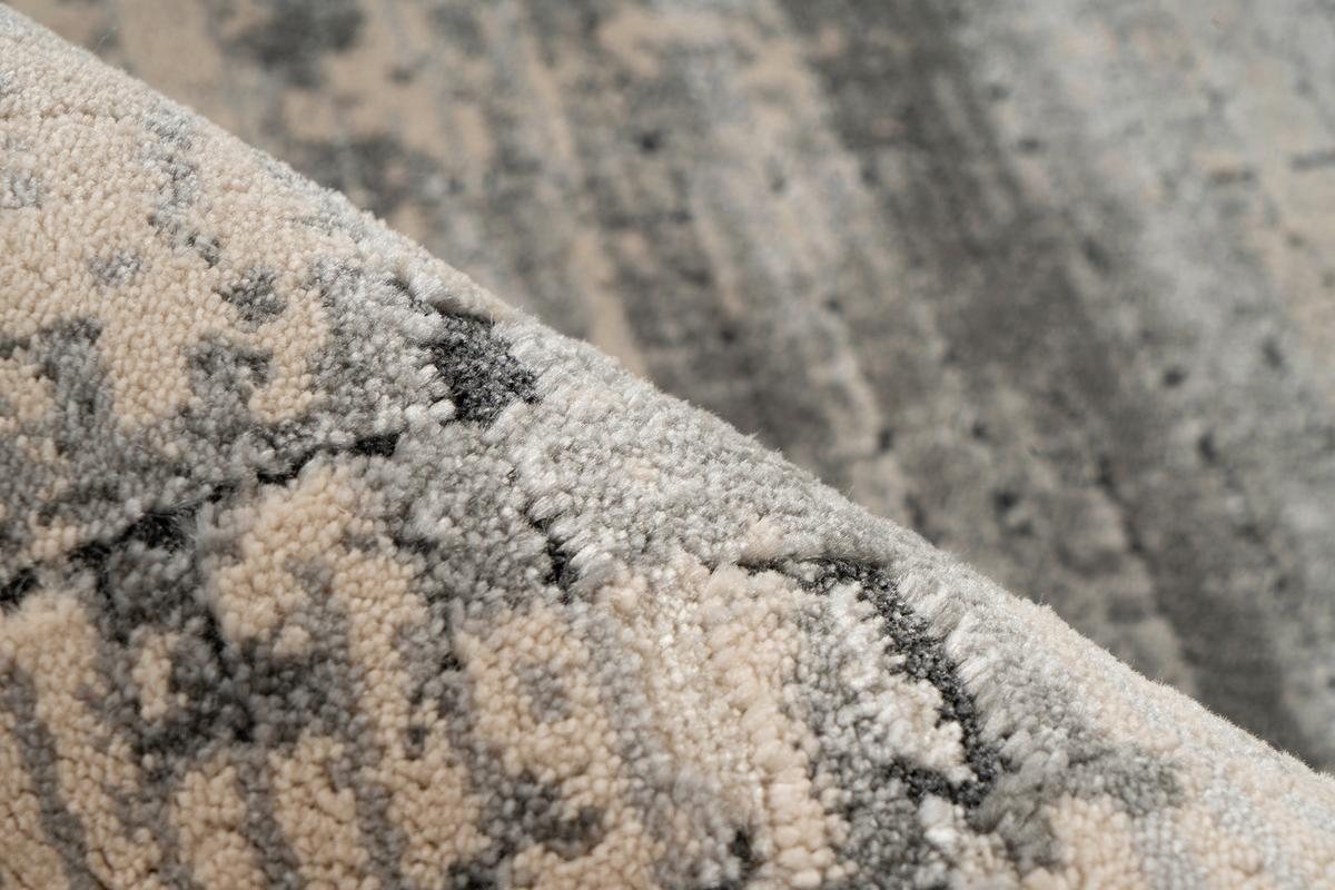 Vintage-teppich Adela 225 Grau 120x170 - Grau, Basics, Textil (120/170cm) - Kayoom