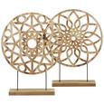 Skulptur Yvonne Naturfarben - Natur, Holzwerkstoff (25/33/4.5cm)
