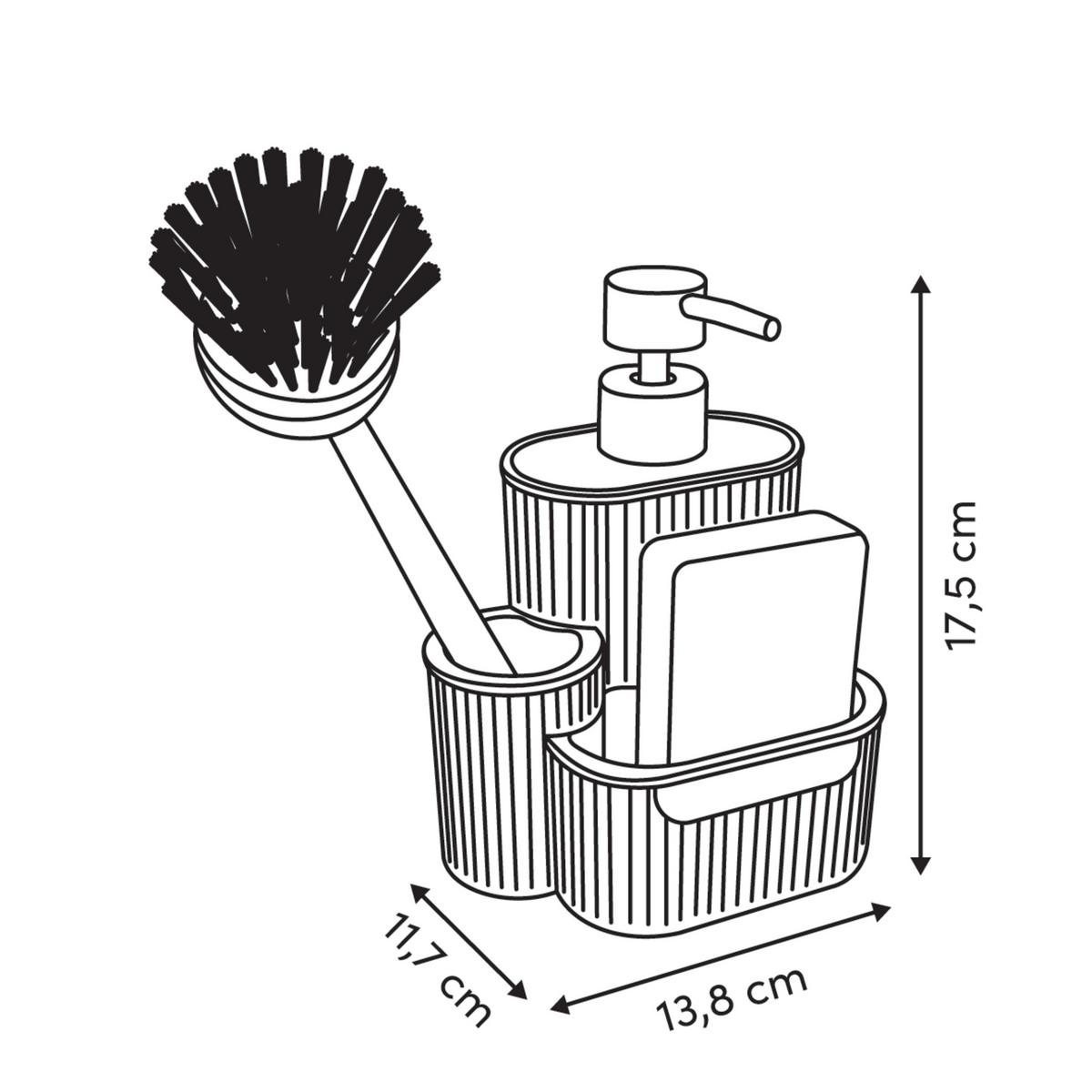 Dozator Tekućeg Sapuna Terra - bež, Basics, plastika (13,8/11,7/17,5cm)