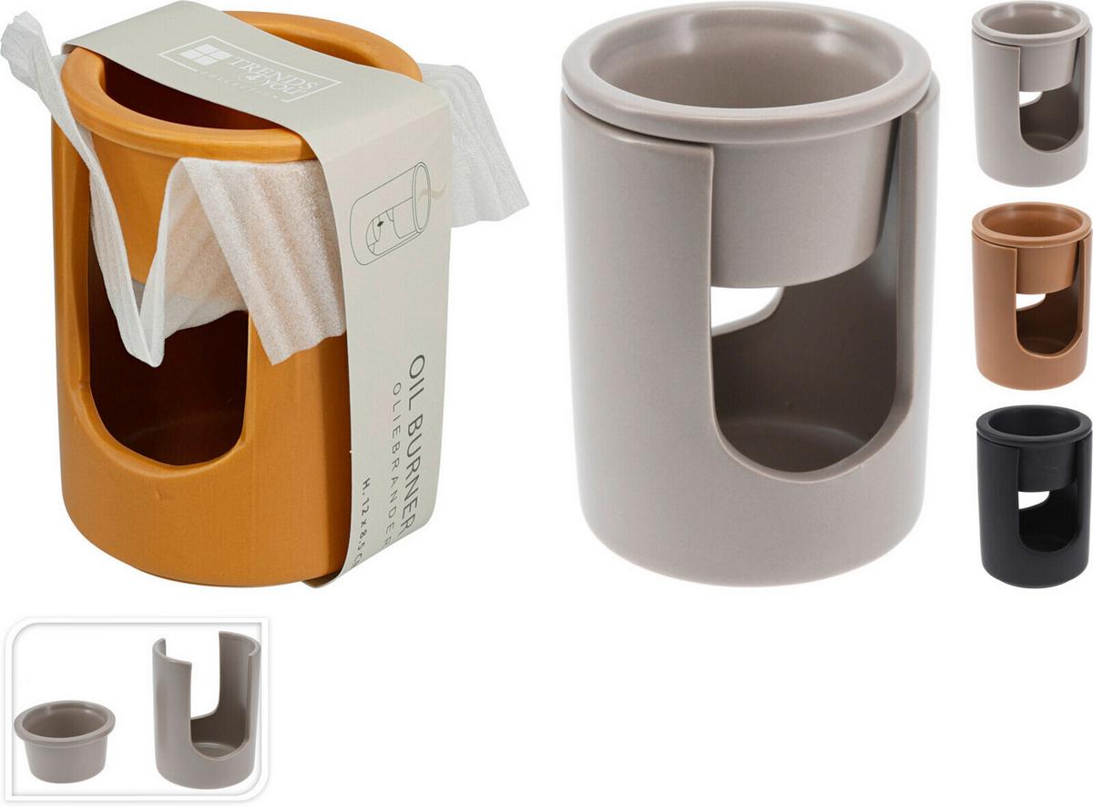 Illóolaj Párologtató Oil - barna/fekete, Basics, kerámia (9/8/12cm)