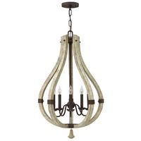 Csillár Hk-Middlefield5 - rozsdavörös, Natur, fa/fém (50.8/81.3cm) - Elstead Lighting
