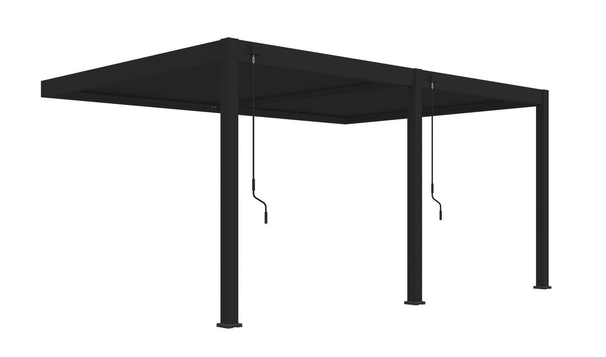 PERGOLA DELUXE 3,6X5,3M ANTHRAZIT - Anthrazit, Basics, Metall (530/255/360cm) - Gardenson