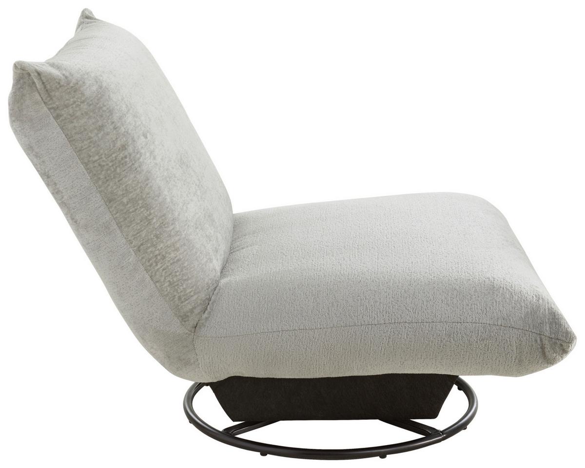 Relaxsessel Cremona Grau - Schwarz/Grau, Design, Textil/Metall (100/78/96cm) - Livetastic