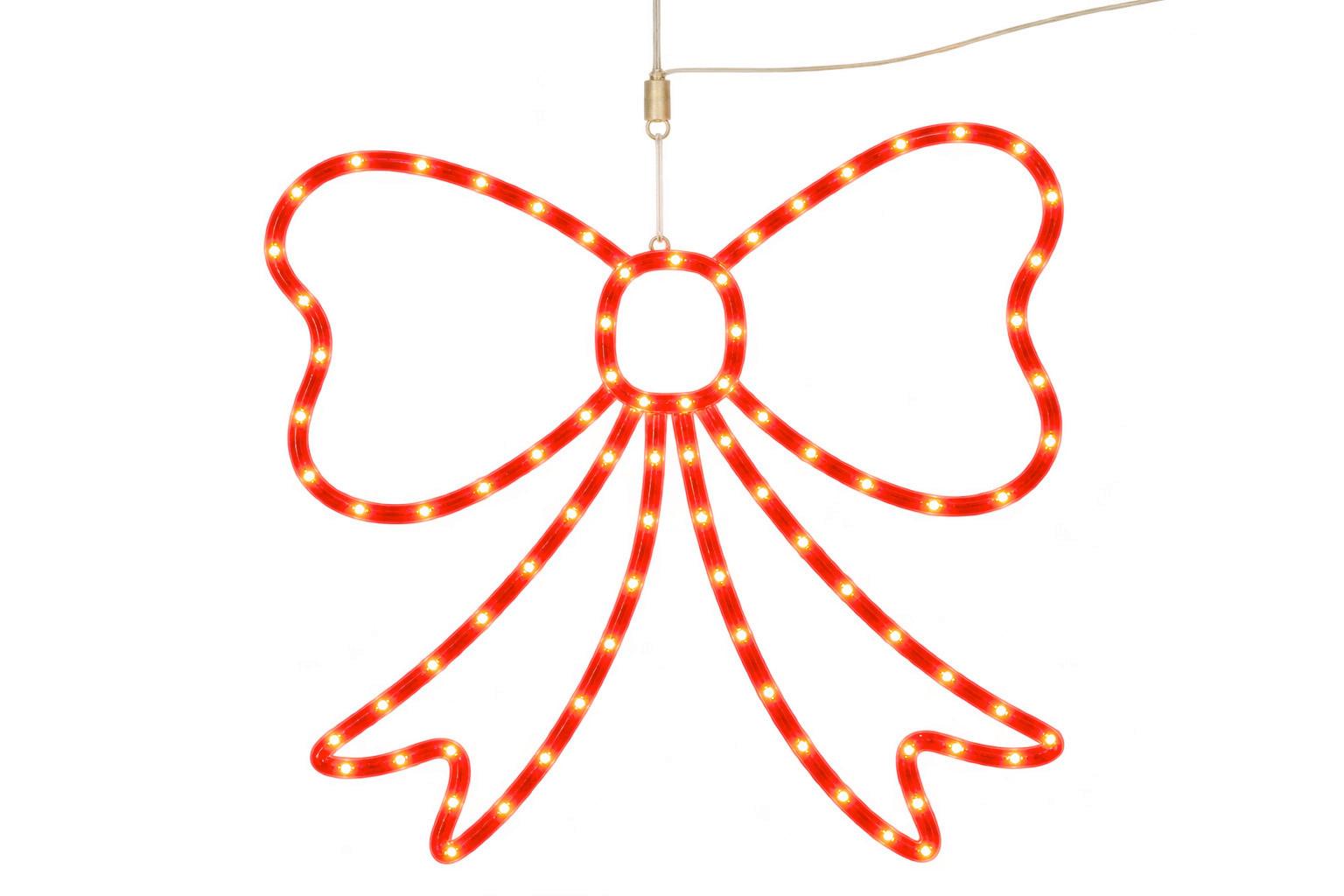 LED-Dekoleuchte Rot - Rot, MODERN, Kunststoff (54,5/1/49,6cm)