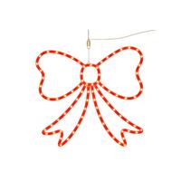 LED-Dekoleuchte Rot - Rot, MODERN, Kunststoff (54,5/1/49,6cm)
