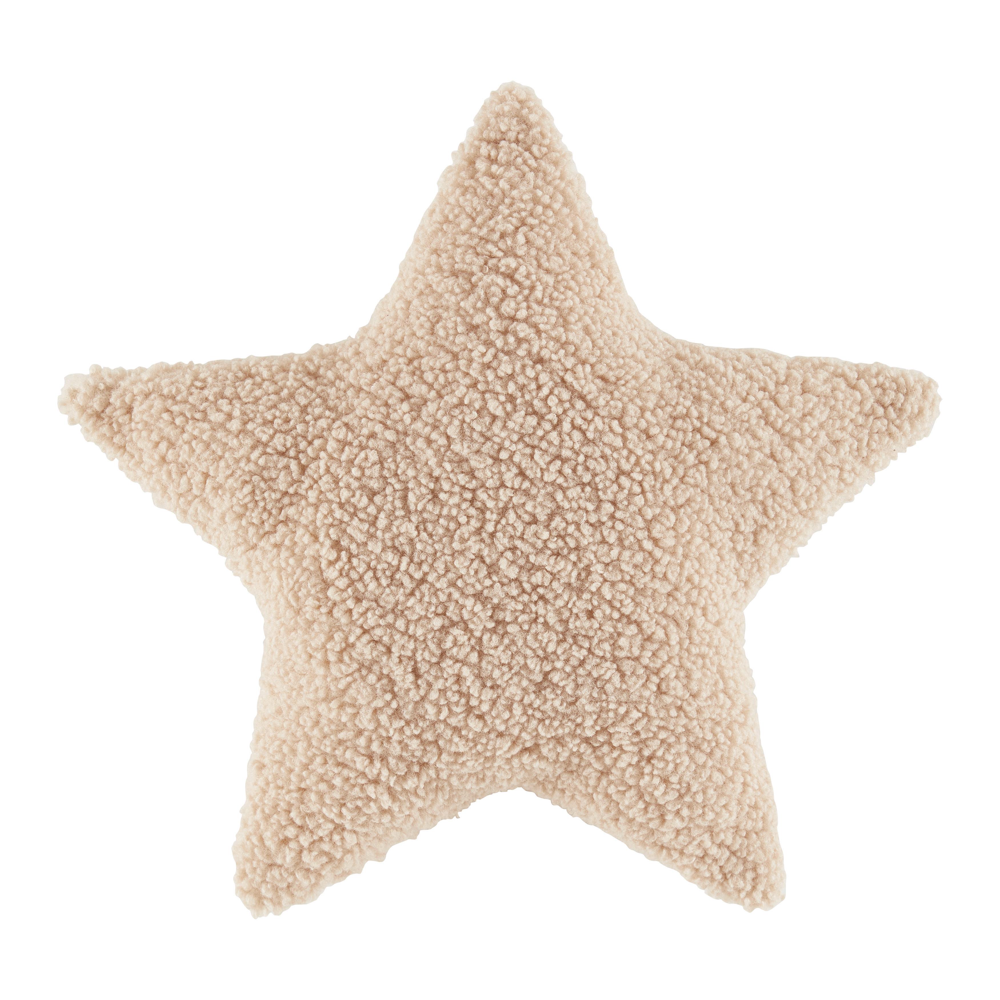 Díszpárna Star - bézs, Konventionell, textil (43/40/8cm) - Modern Living