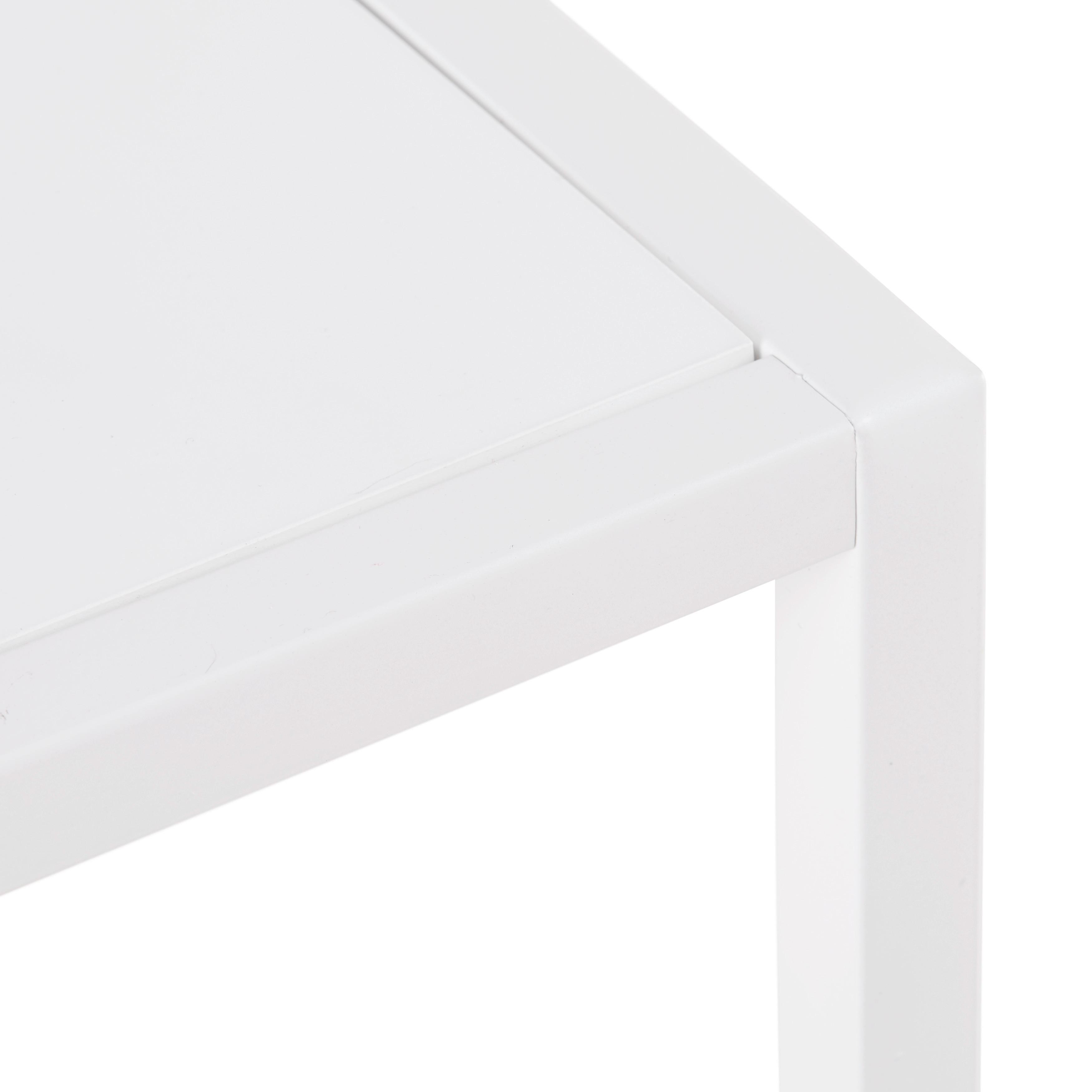 SOFFBORD KUBO -TOP- -BASED- - vit, Modern, metall/trämaterial (60/60/38cm) - Based
