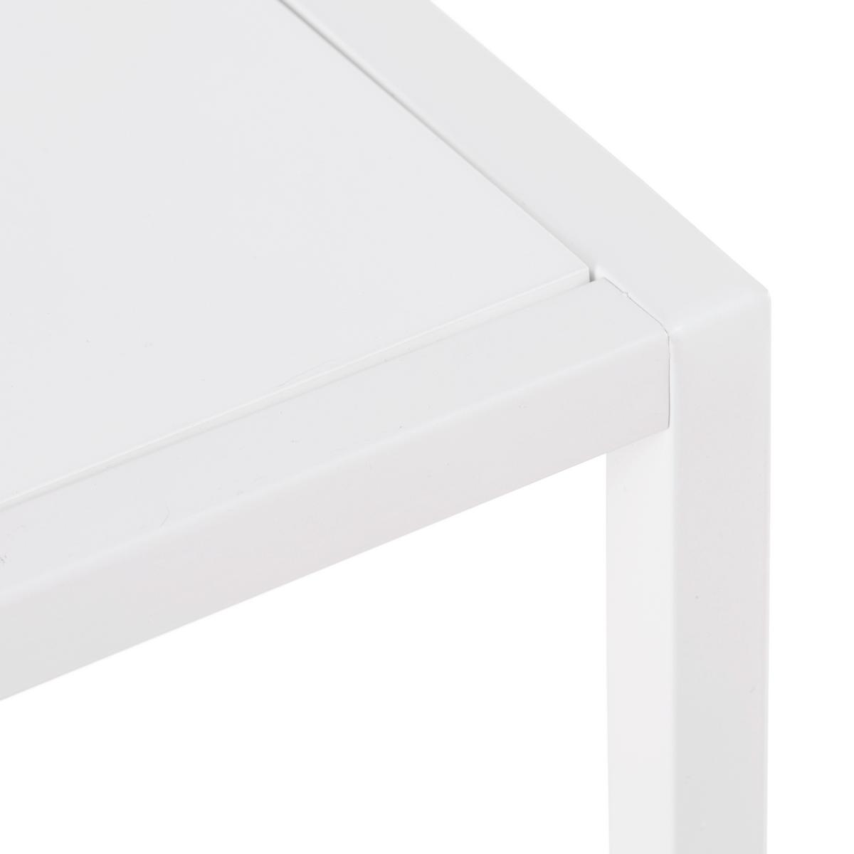 dohányzóasztal fehér KUBO - fehér, Modern, faalapú anyag/fém (60/60/38cm) - Mömax