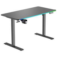 Masă de scris JACK - negru, Modern, plastic/metal (120/70-115/60cm) - Modern Living