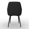 STOL MED ARMSTÖD ALANI - svart, Modern, metall/textil (60/82,5/58cm) - Bessagi Home