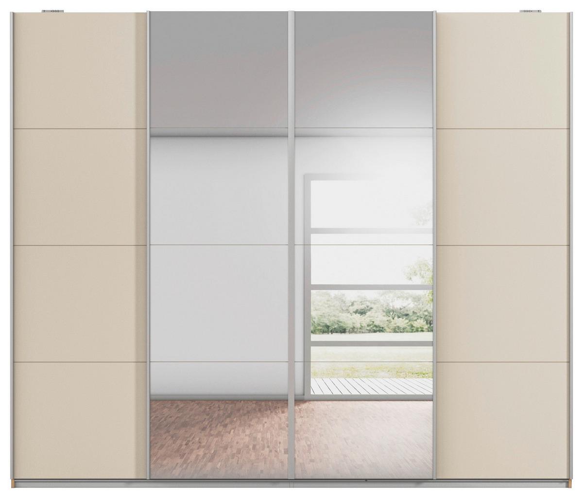 Schwebetürenschrank Syncrono Eiche Artisan/Champagnerfarben - Champagner/Eiche Artisan, KONVENTIONELL, Holzwerkstoff (270/230/62cm) - Mömax