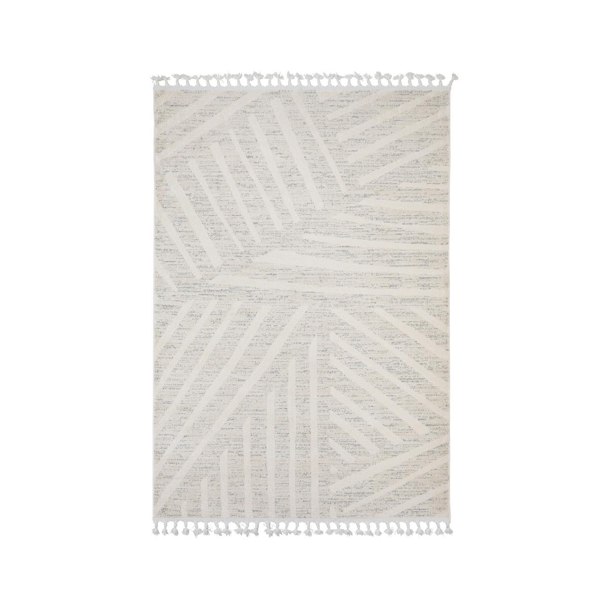 Webteppich Kel Air 1 Naturfarben ca. 80x150cm - Perlmutt/Alabasterfarben, Modern, Textil (80/150cm) - Mömax