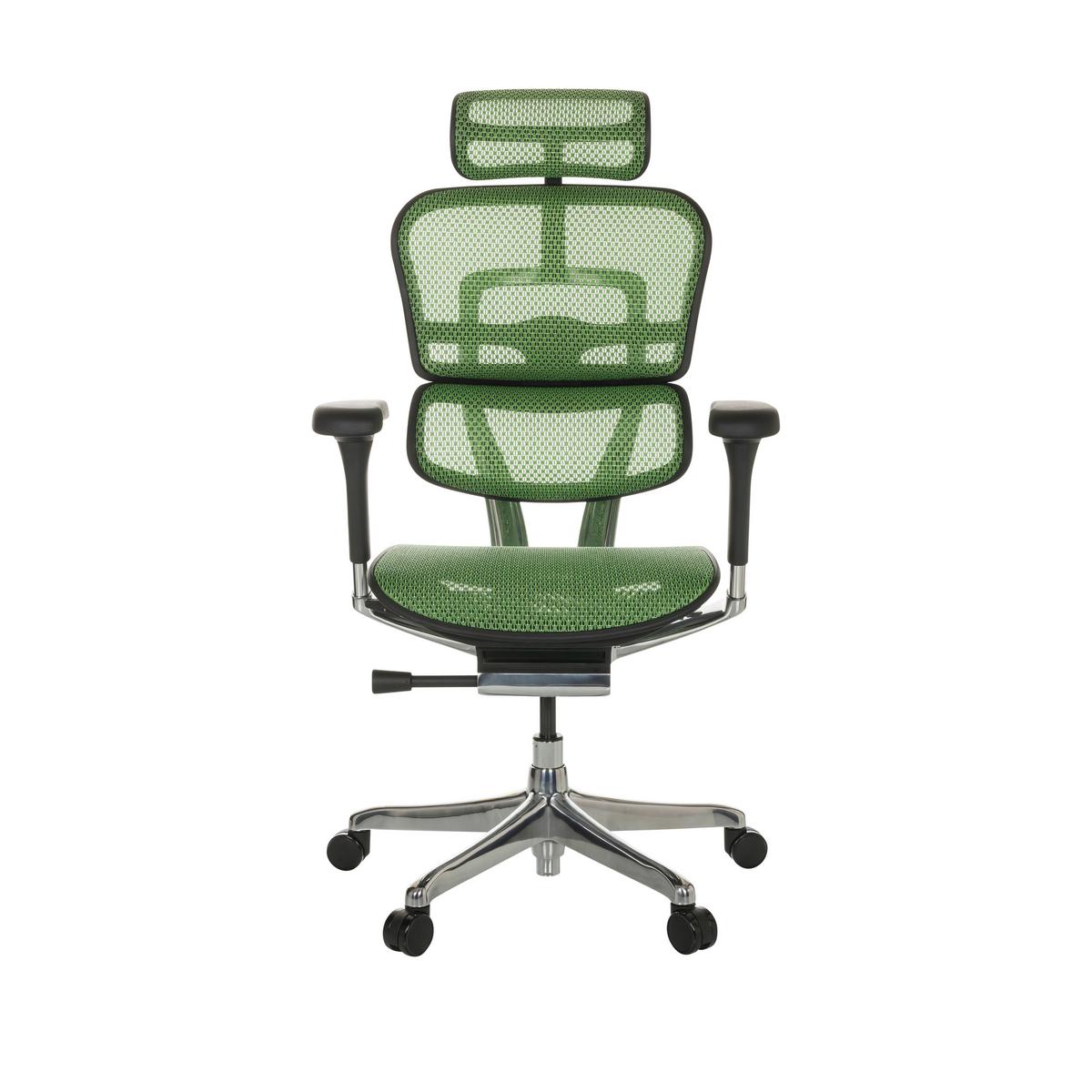 Pisarniški Stol Ergohuman I, Zelena - srebrne barve/zelena, Basics, kovina/umetna masa (69/119-144/65cm) - MID.YOU