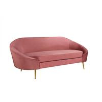 Sofa Olivia - zlatne boje/prljavo ružičasta, Moderno, drvo/metal (211/82/88cm) - Mömax