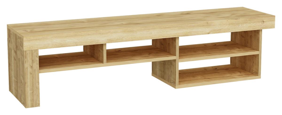 Nizka Omarica Hestia - barve hrasta, Design, leseni material (160/40/38cm) - MID.YOU