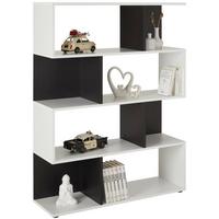 étagère in Grau - Weiss/Schwarz, Modern, Holzwerkstoff/Kunststoff (105/145/33cm) - Mömax