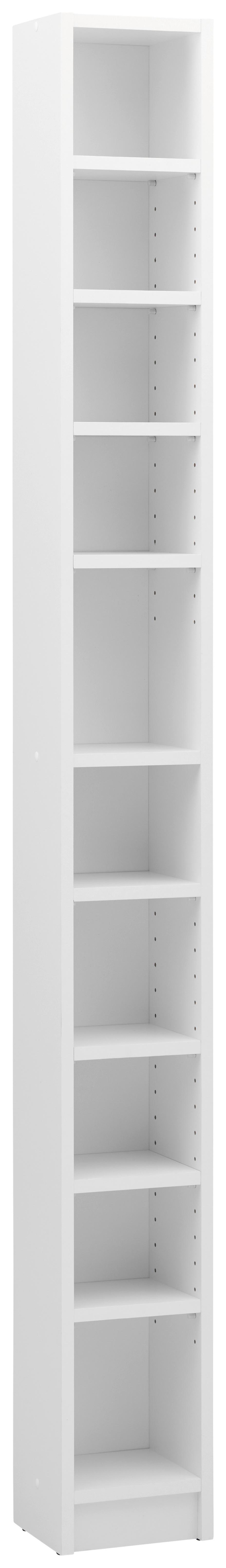 CD-Regal Soul in Perlweiß - Weiss, Konventionell, Holzwerkstoff/Kunststoff (20/186/17cm) - Mömax