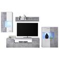 Regal Za Dnevni Boravak Vulcan - bijela/siva, Modern, drvni materijal/plastika (265-295/194/40cm) Regal Za Dnevni Boravak Vulcan - bijela/siva, Modern, drvni materijal/plastika (265-295/194/40cm)