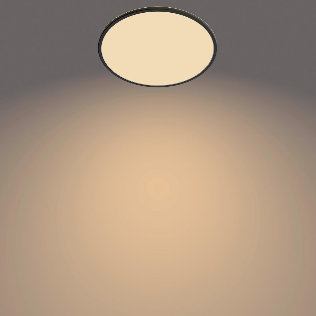 LAMPA SUFITOWA LED 32708500 SUPERSLIM - czarny, Konventionell, tworzywo sztuczne (42,5/34/2,8cm) - Philips