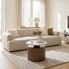 SOFFBORD SOLCO -TREND- - bronsfärgad/naturfärgad, Lifestyle, metall/trämaterial (46/41cm) - Premium Living