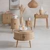 BYRÅ SKANDY - naturfärgad, Modern, trämaterial/trä (70/80/30cm) - Premium Living