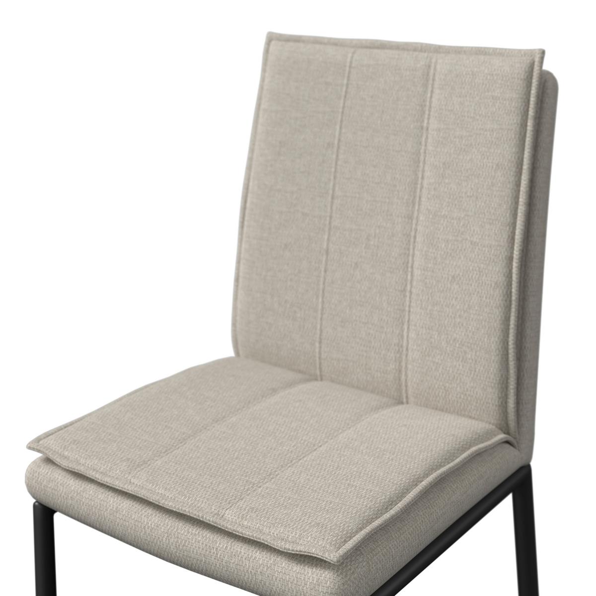 Jedilna Garnitura Abelia, Miza 160x90, 4x Stol - barve lesa evkaliptusa/črna, Moderno, kovina/tekstil - Bessagi Home
