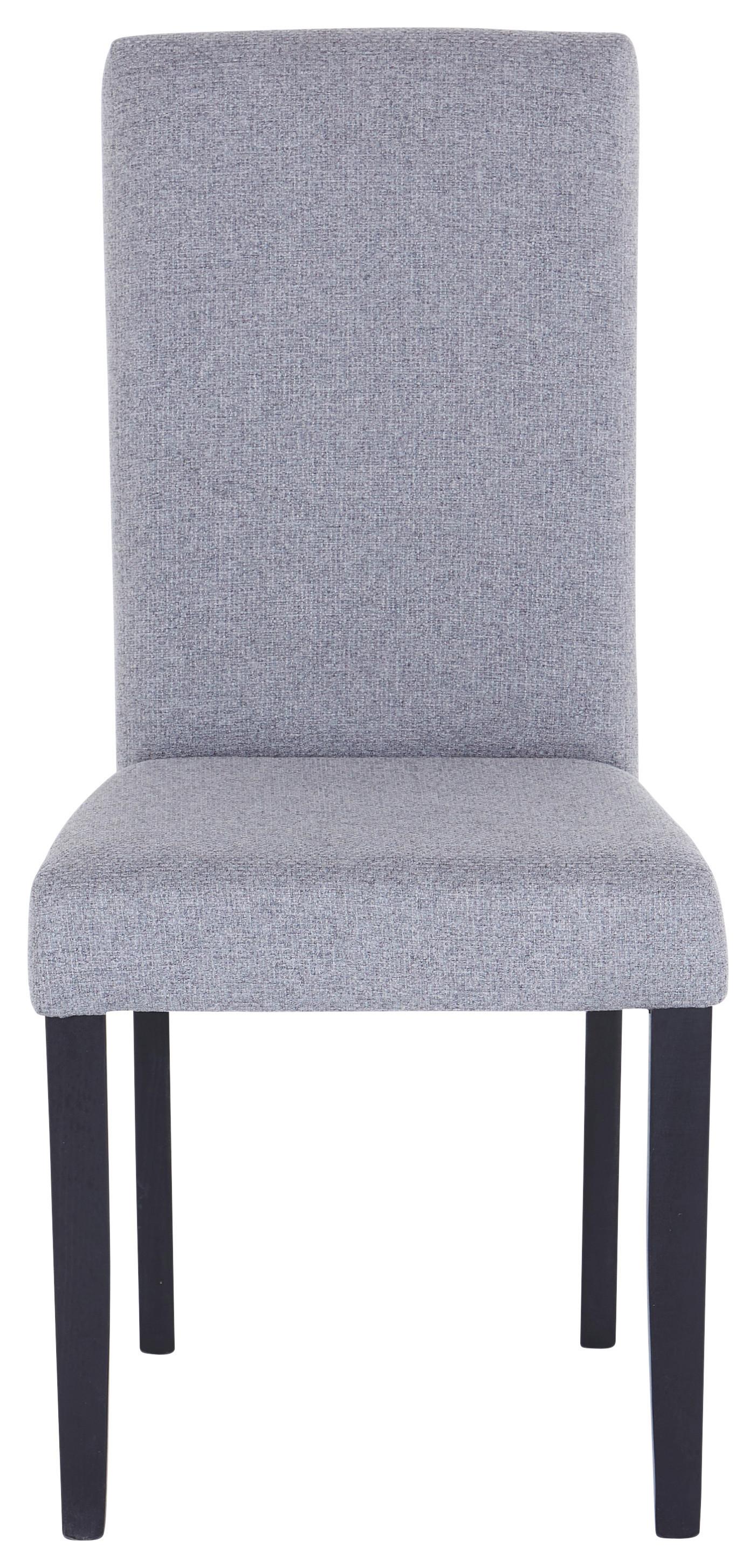 Scaun JOHN - negru/gri, Konventionell, textil/material pe bază de lemn (43,5/94/59cm)
