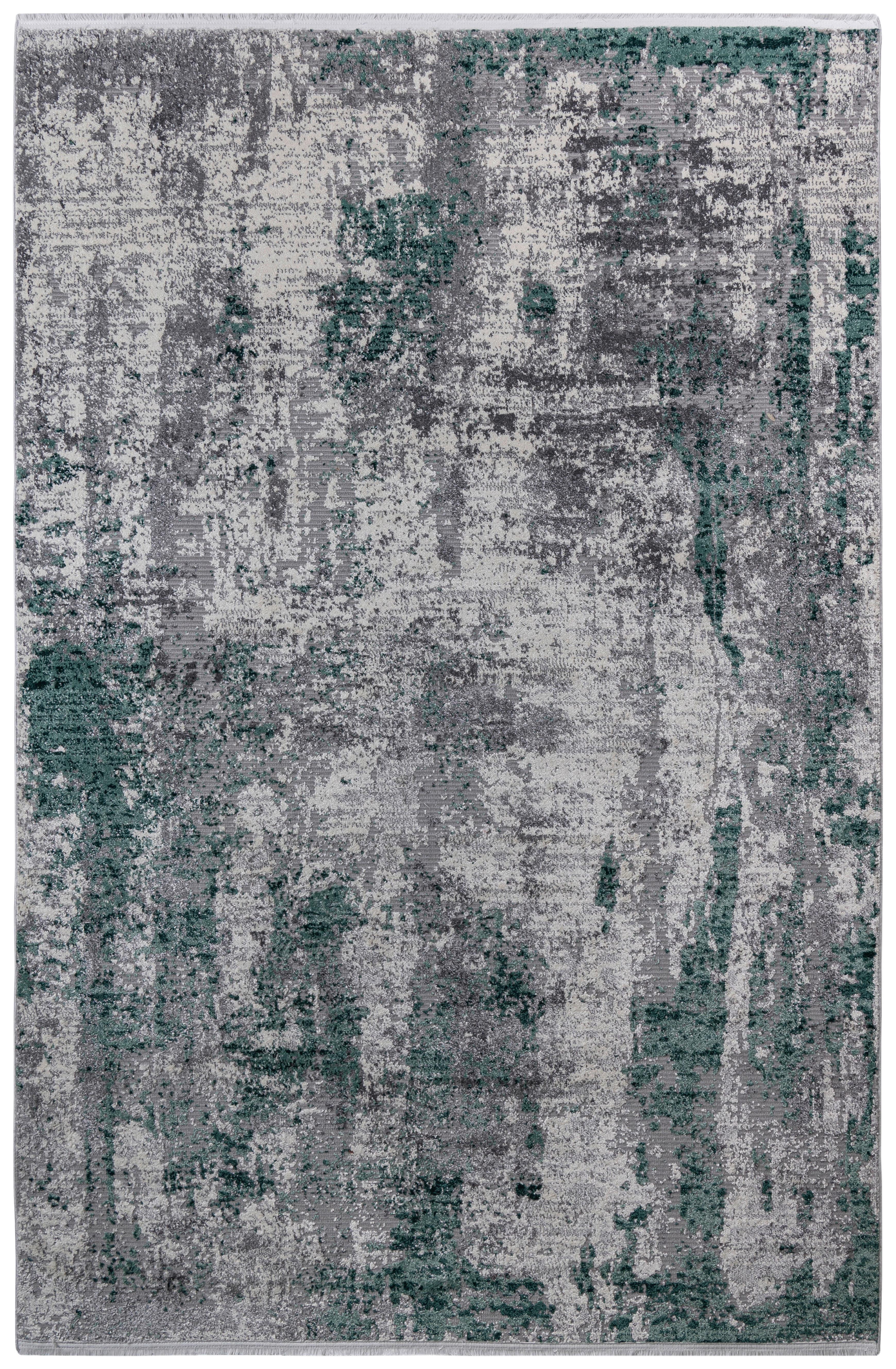 Webteppich Malik 2 in Creme/Hellgrün ca.120x170cm - Creme/Hellgrün, MODERN, Textil (120/170cm) - Mömax