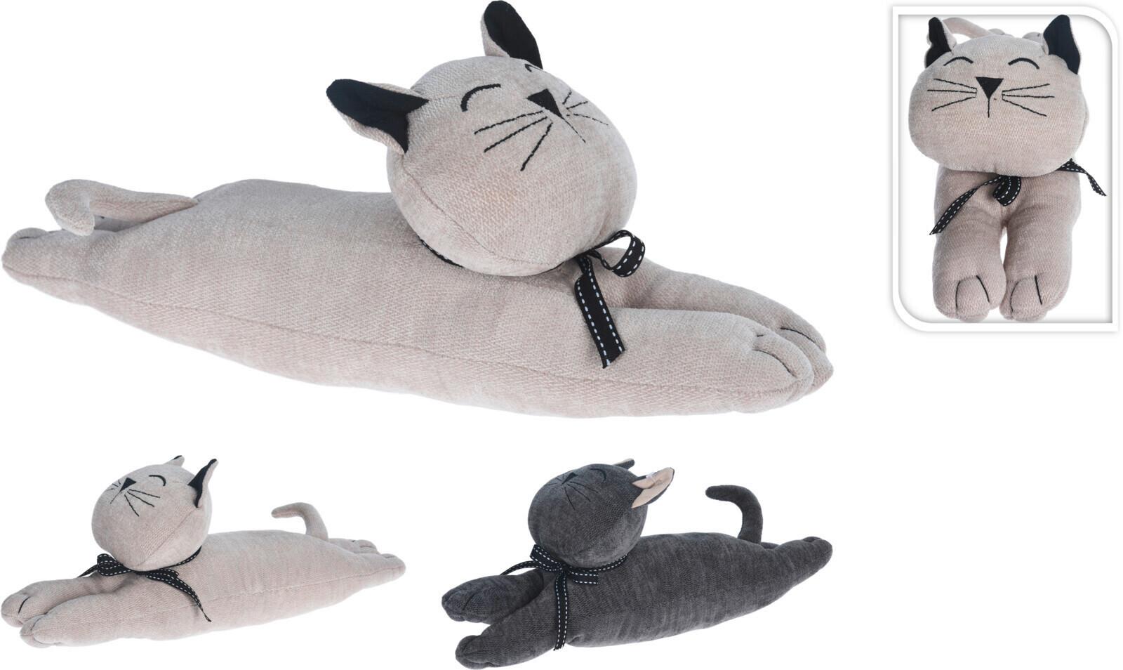 Ajtóütköző Cat - textil (37/12/17cm)
