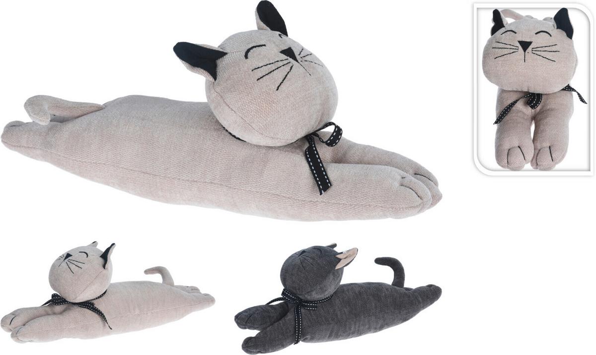 Ajtóütköző Cat - textil (37/12/17cm)