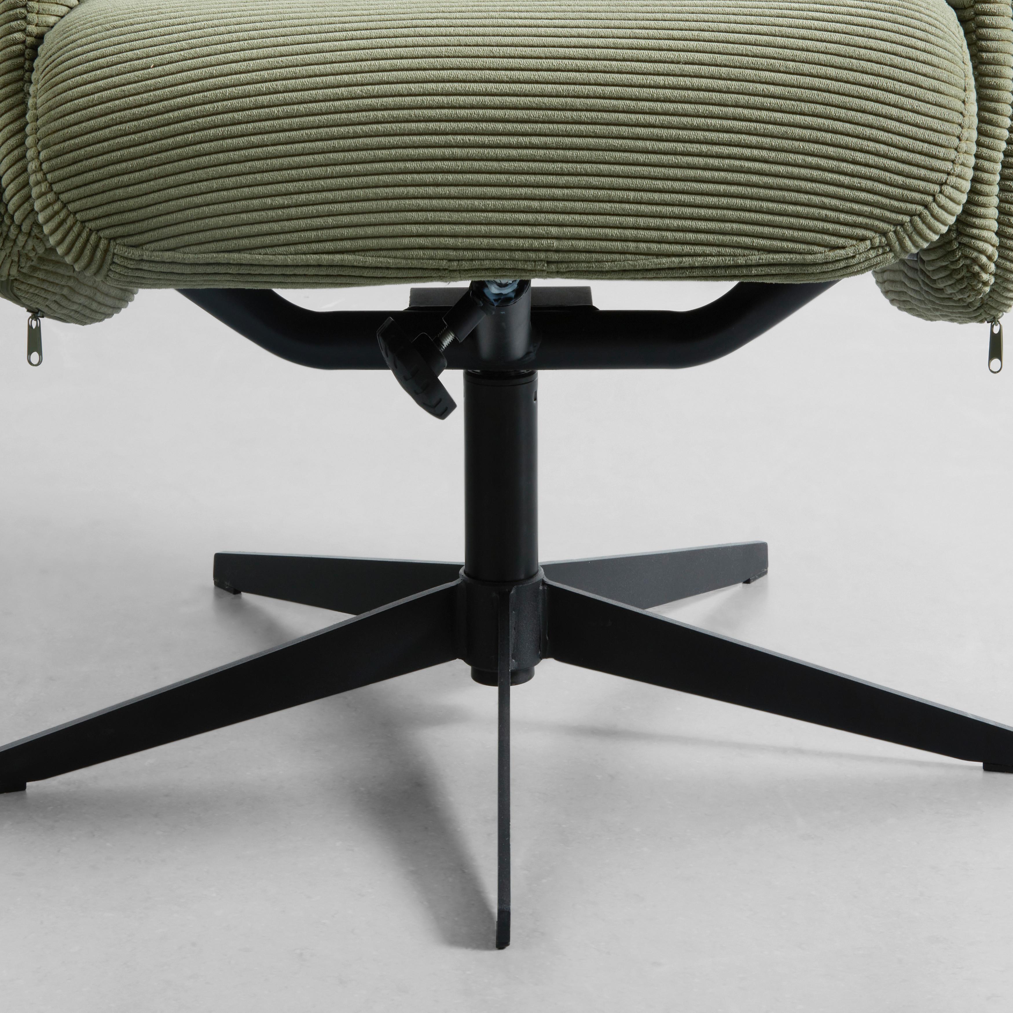 RELAXFÅTÖLJ STAR - grön/svart, Modern, metall/textil (72/105-94/91-114cm) - Mömax