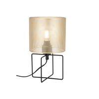 LAMPA STOŁOWA FOGGIA *SBB* - czarny/kolor złoty, Basics, metal (15,5/27cm) - Boxxx