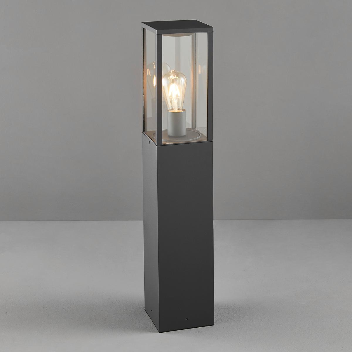 Wegleuchte Garonne in Anthrazit max. 60 Watt - Anthrazit, Trend, Glas/Metall (14/14/80cm) - Trio Leuchten