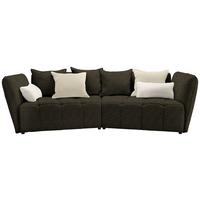 Canapea Boxspring SOFI - verde închis/crem, Modern, textil (294/93/152cm) - Premium Living