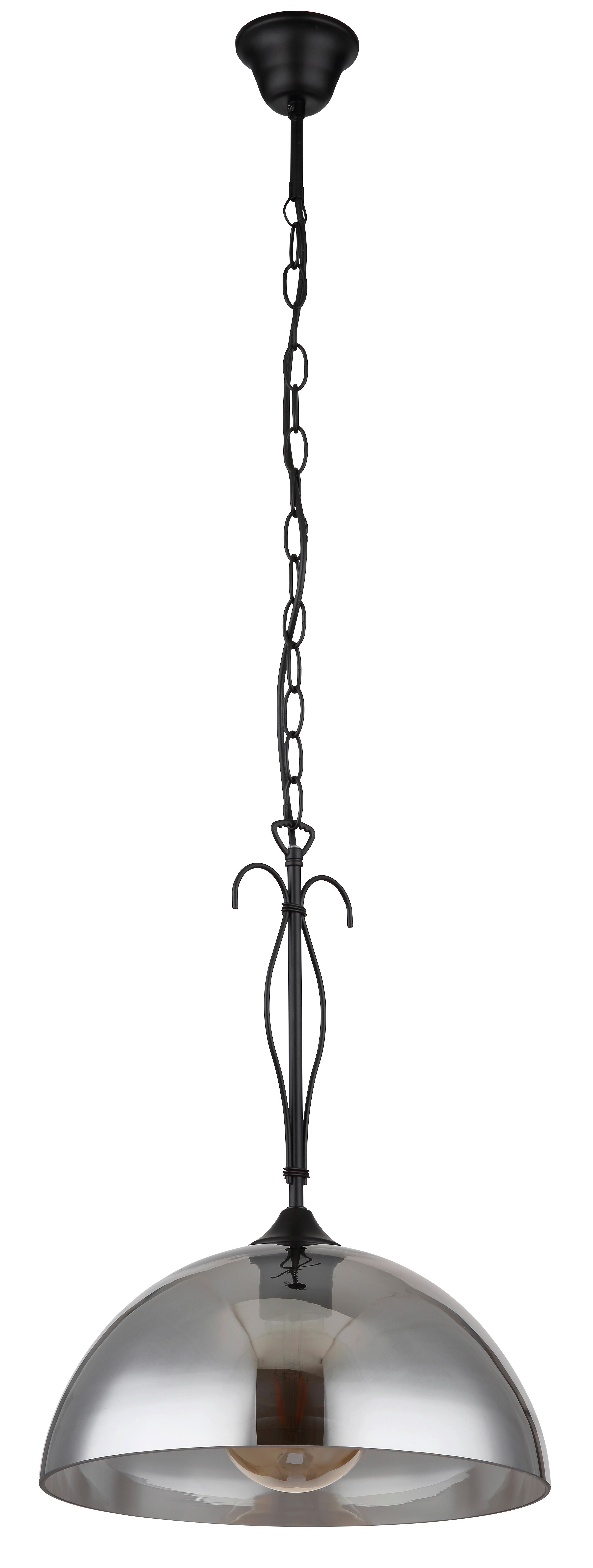 Luster 69061h - crna, Konvencionalno, staklo/metal (30/120cm) - Globo