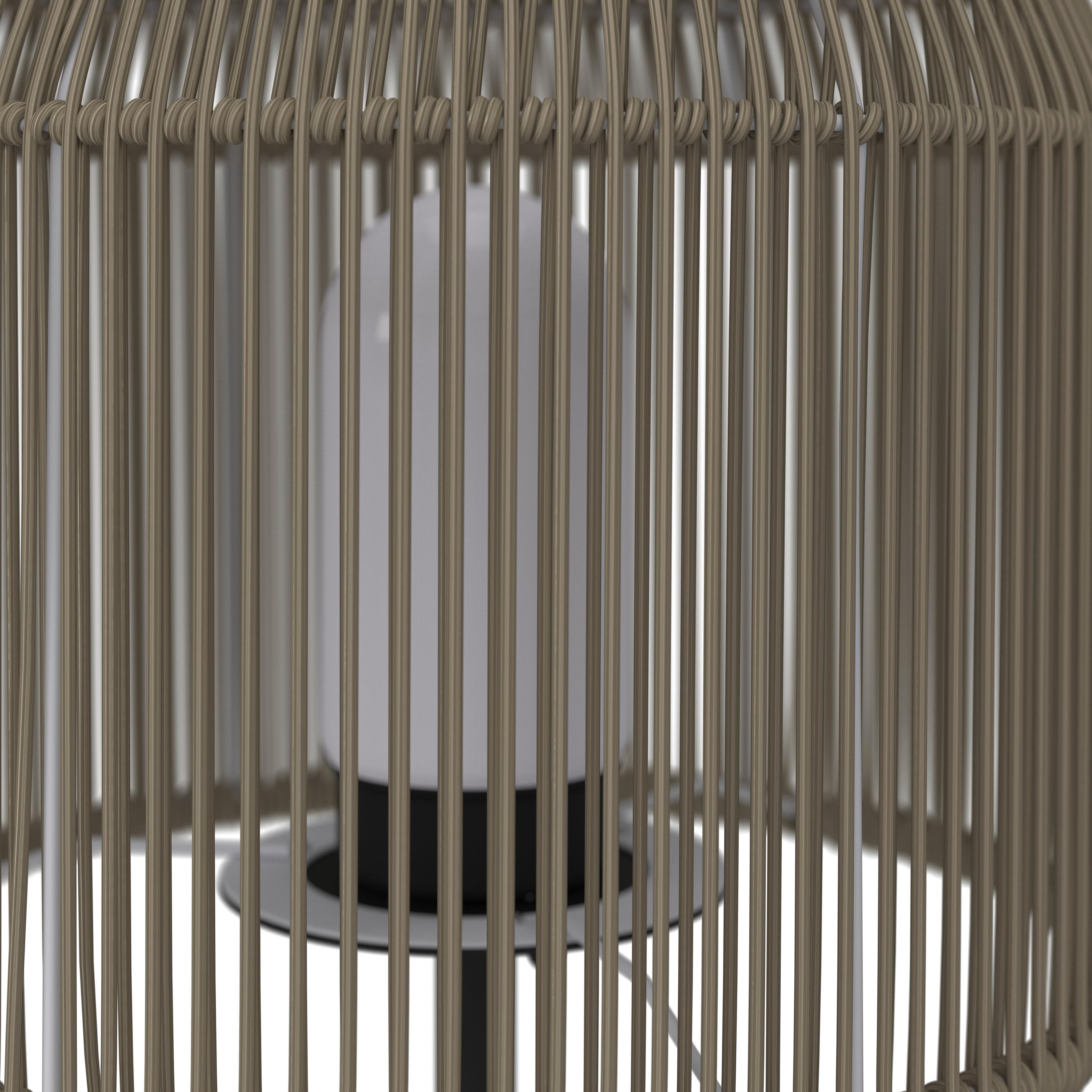 BORDSLAMPA IVO - svart/cremefärgad, Modern, metall/plast (30/58cm) - Bessagi Garden