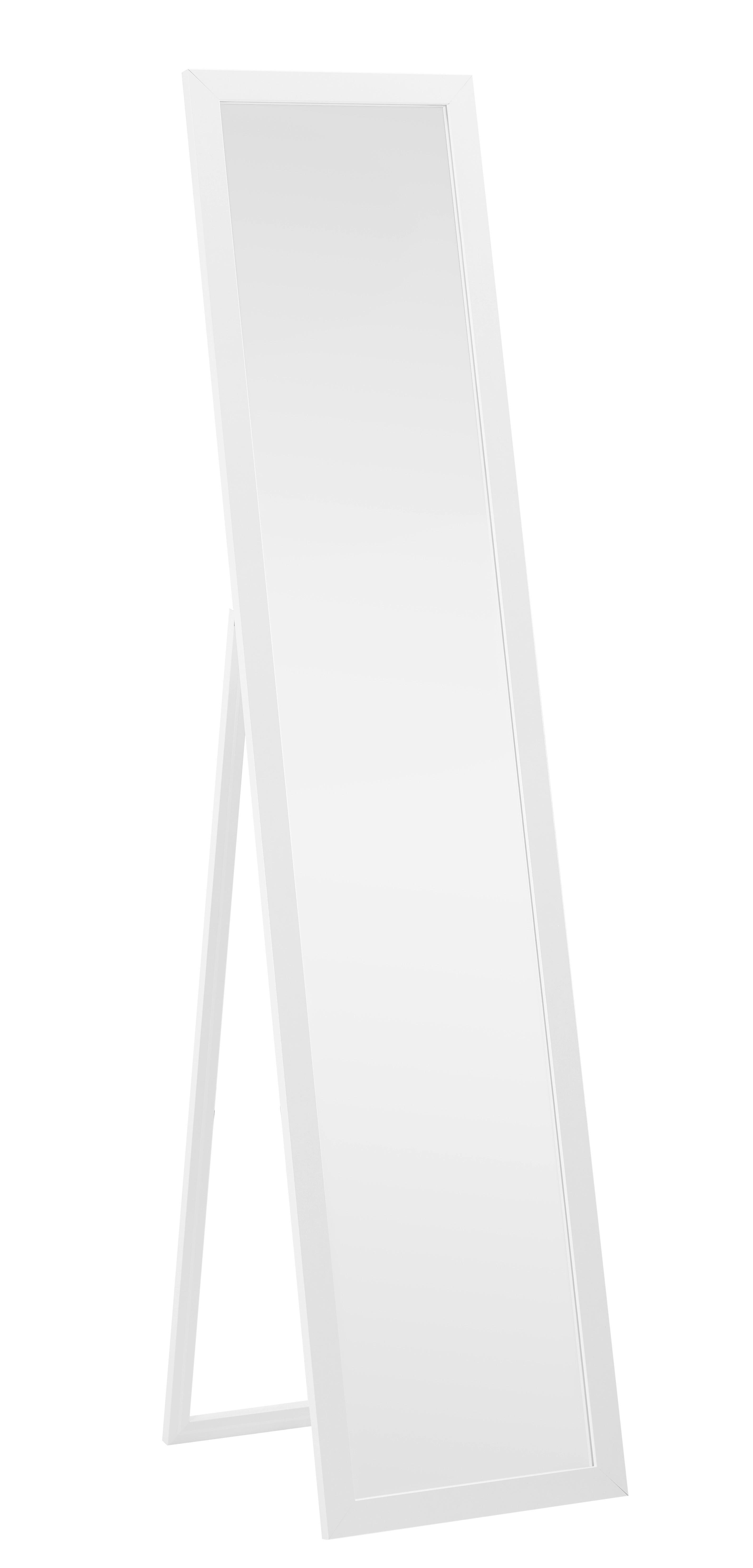 Standspiegel in Weiß - Weiß, MODERN, Glas/Holzwerkstoff (36/156/44cm) - Mömax