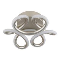 Led Stropna Svjetiljka Melisand - bijela/srebrne boje, Basics, metal/plastika (26/10cm) - Globo