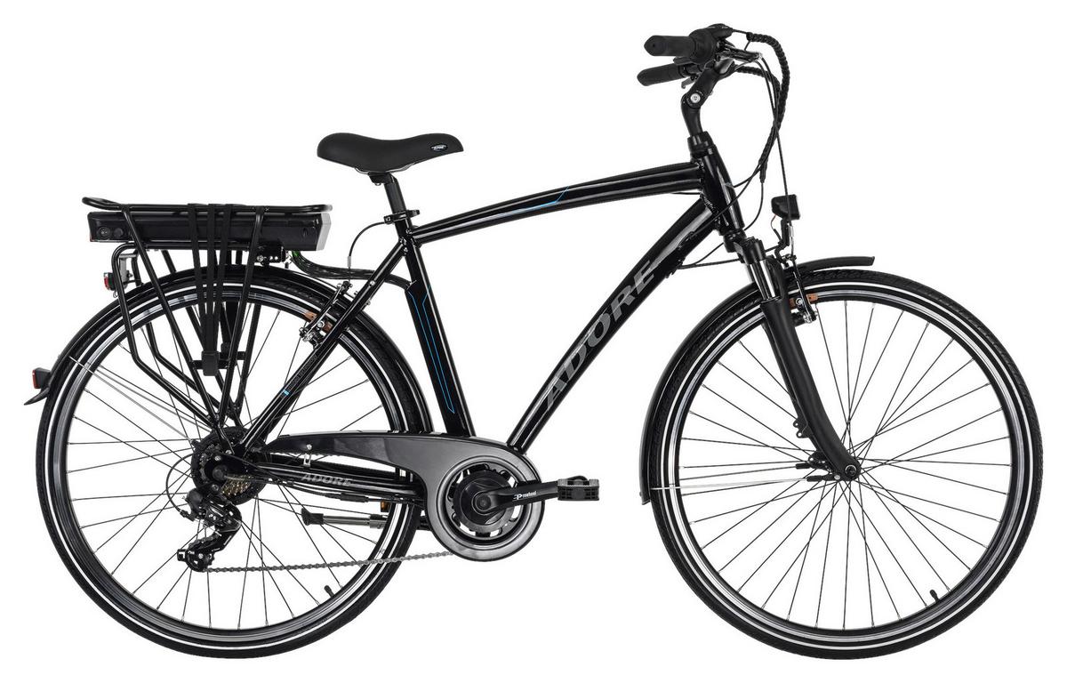 Elektrofahrrad Alu-city Herren Adore 28" 113e - Schwarz, Design, Metall - Atrigo