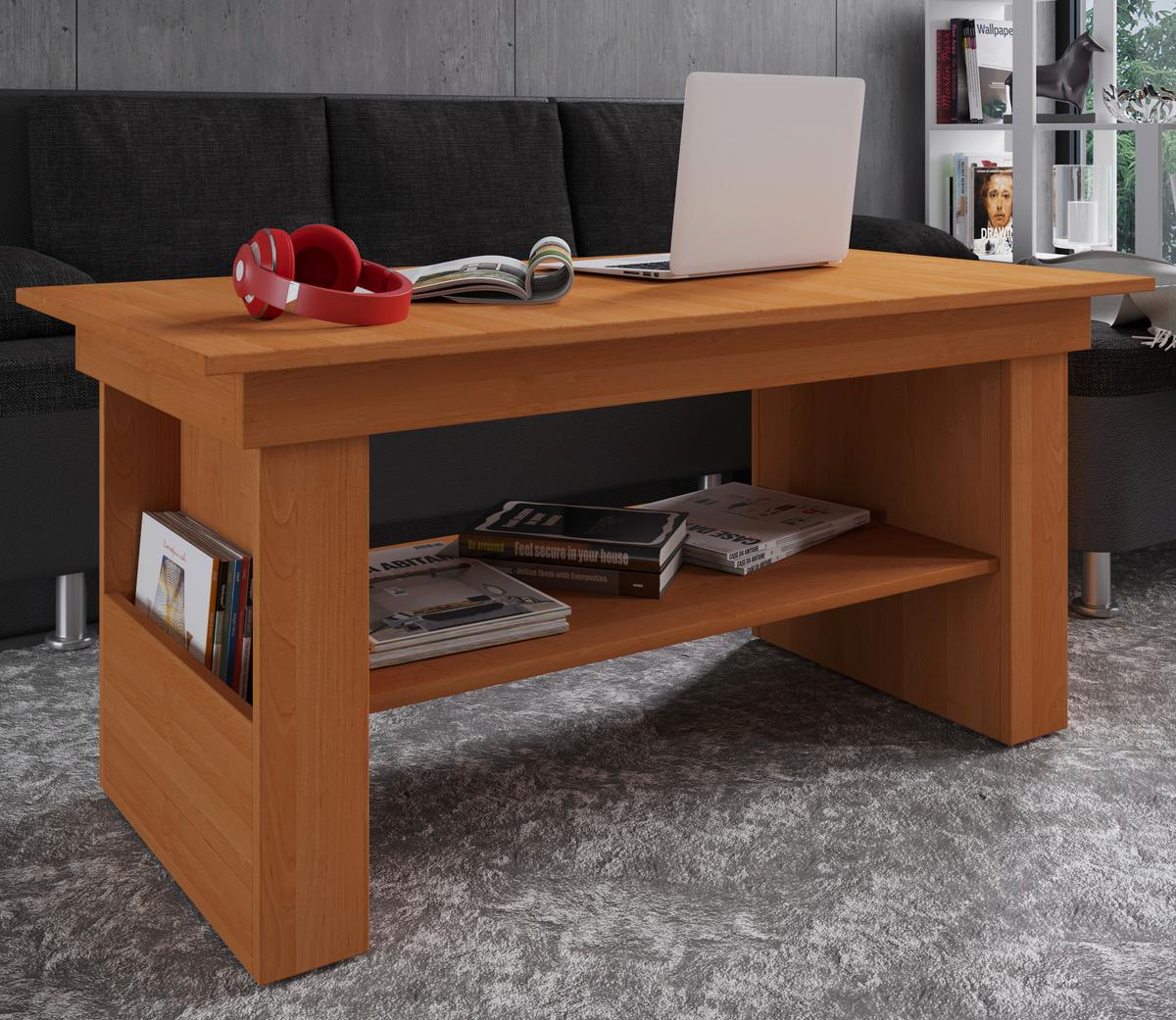 COUCHTISCH KOBILA - Buchefarben, Design, Holzwerkstoff (115/58/52,5cm) - MID.YOU