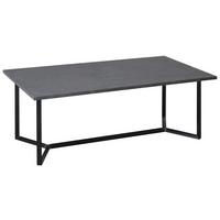 Klubska Miza London, Siva, Črna - siva/črna, Moderno, kovina/leseni material (110/41/60cm)