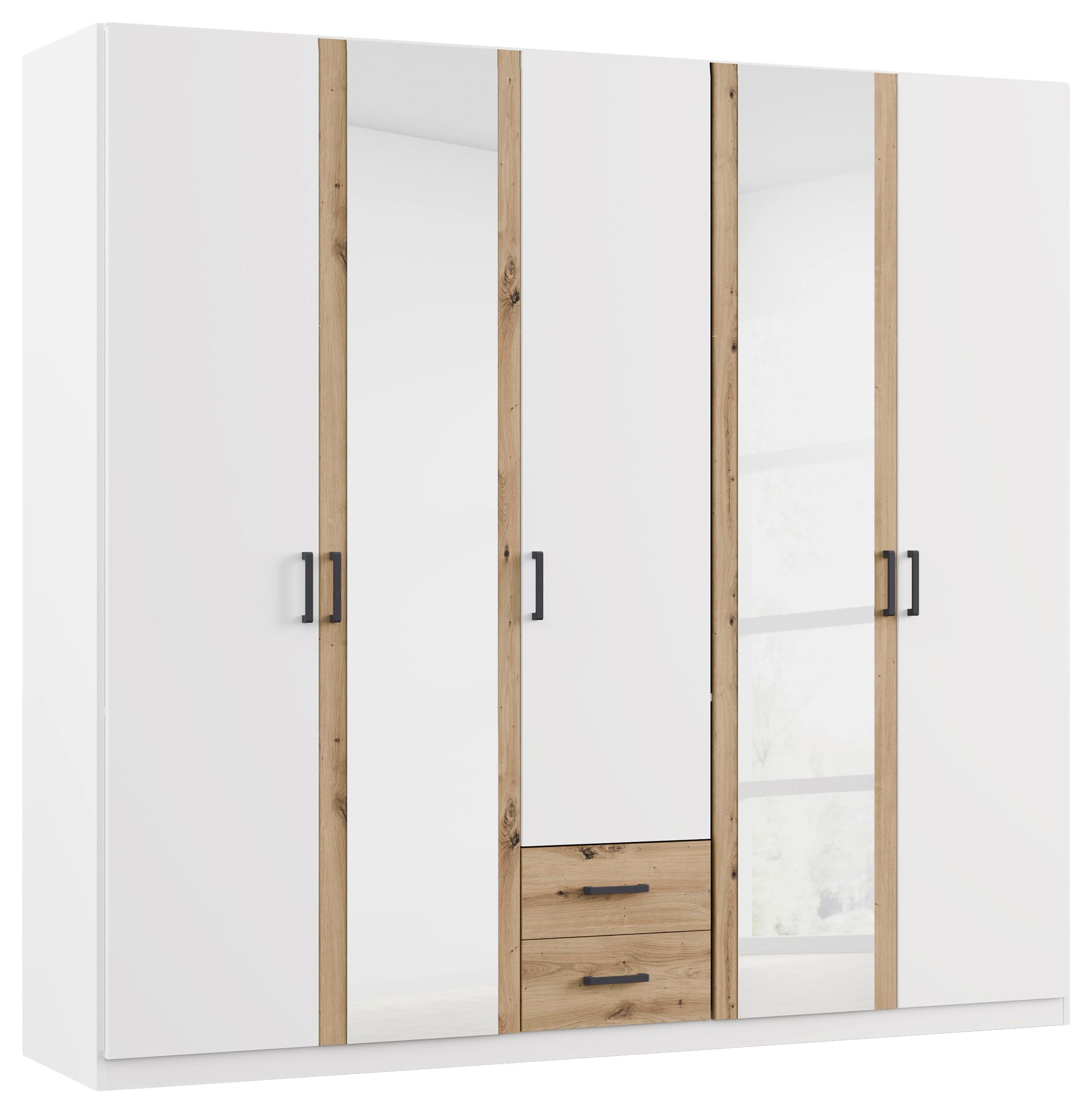 DULAP USI ROTATIVE DESPINA - alb/stejar Artisan, Konventionell, material pe bază de lemn (226/210/54cm)