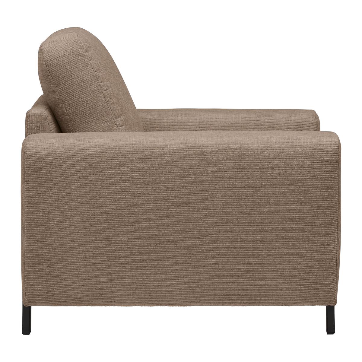 Sessel Piega Beige - Beige/Schwarz, MODERN, Textil/Metall (99/66-87/96cm) - Mömax