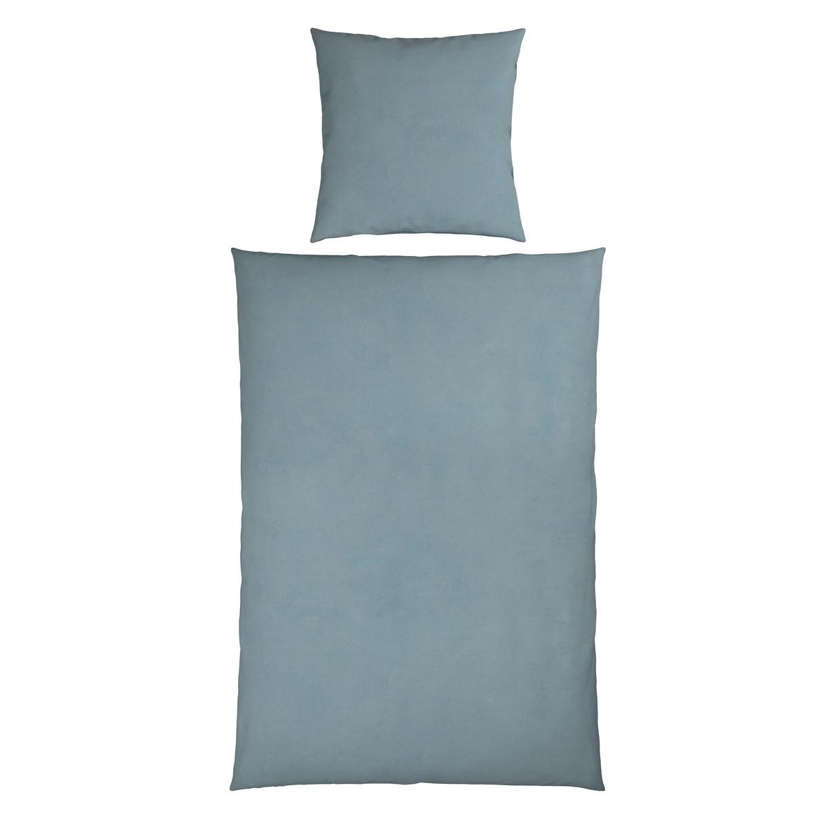 Wendebettwäsche Cashemere Petrol/Jade ca. 135x200cm - Jadegrün/Petrol, Textil (135/200cm) - Mömax