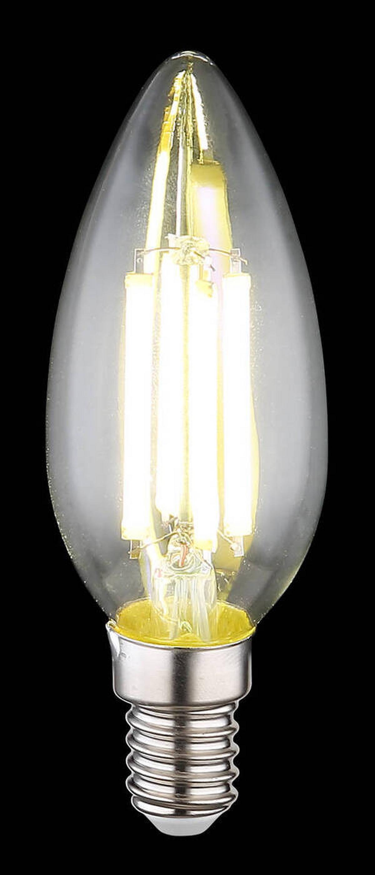 LED-Leuchtmittel 10577C max. 6 Watt - Klar, Glas/Metall (3,5/9,8cm) - Globo