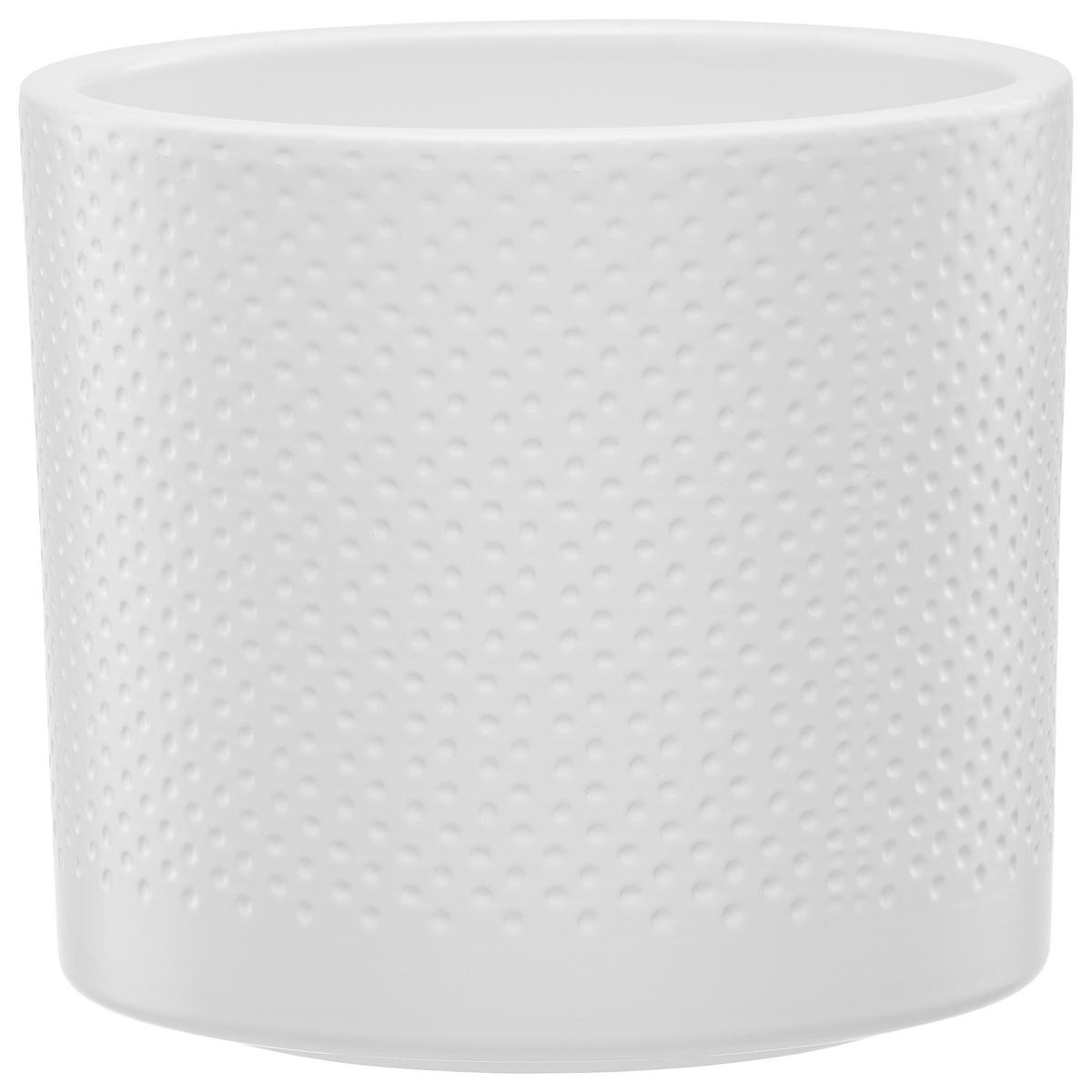 Mască pentru ghiveci Era - alb/antracit, Basics, ceramică (13,5/12,5cm)