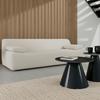 SOFFA SOPHIE - vit/svart, Modern, trä/textil (226/74/89cm) - Bessagi Home