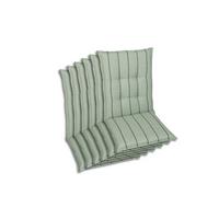 Sesselauflagenset Hellgrün, 6-teilig - Hellgrün, Basics, Textil (50/7/108cm)