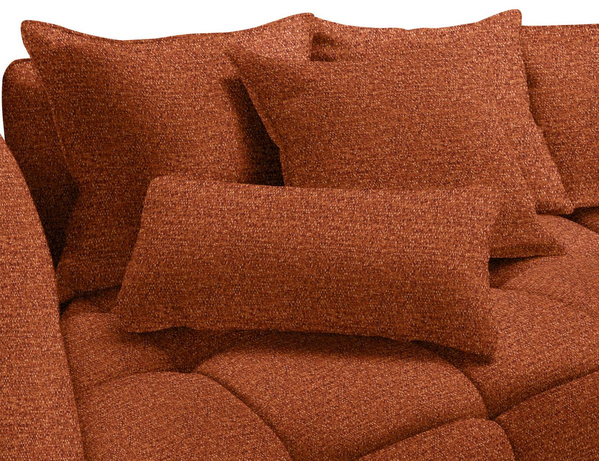 Boxspringsofa Sofi Rostfarben - Rostfarben/Schwarz, MODERN, Textil (294/93/152cm) - Premium Living