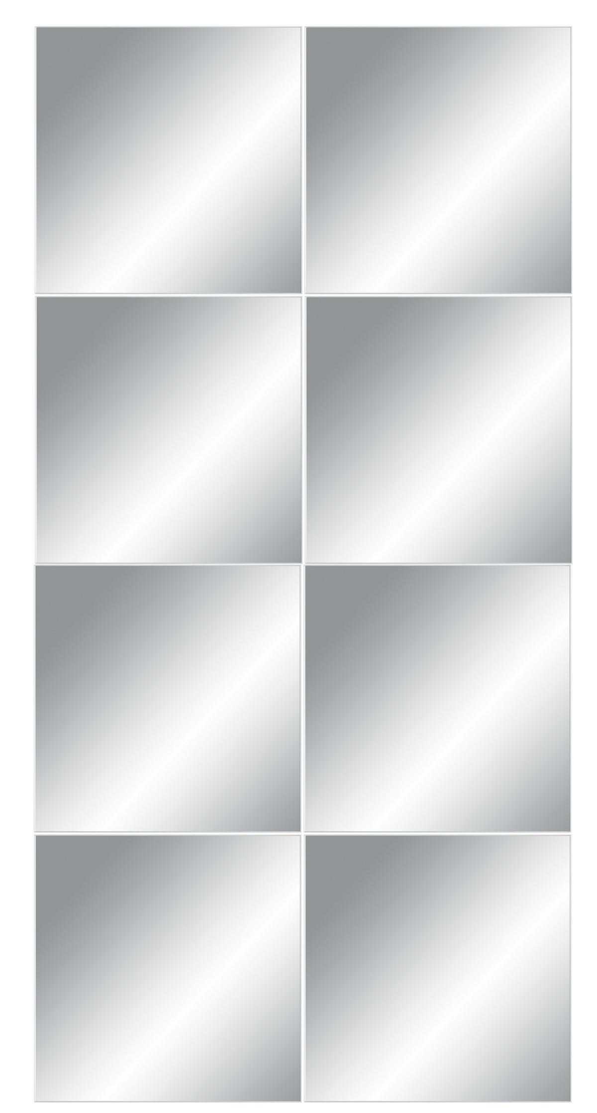 Set Zrcalnih Pločica Tail - srebrne boje, Basics, staklo (15/15cm) - Based